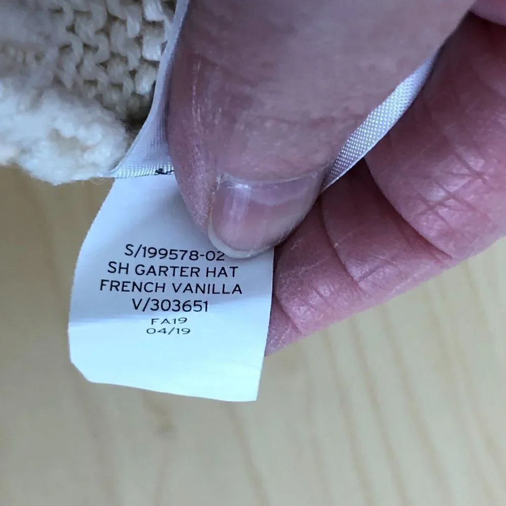 Baby Gap Factory Garter Bear Beanie